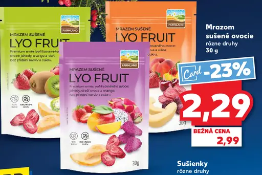 Lyo Fruit Mrazené sušené ovocie