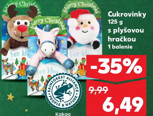 Cukrovinky s drevenou hračkou