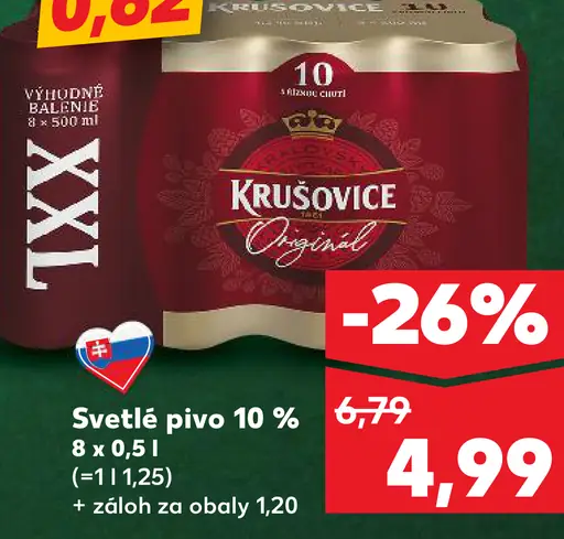 Svetlé pivo plechovka