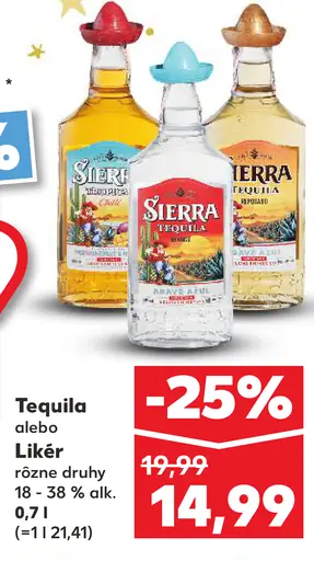 Sierra Tequila alebo Likér