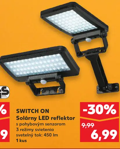 SWITCH ON Solárny LED reflektor