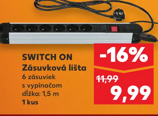 Switch On Zásuvková lišta