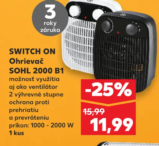 SWITCH ON Ohrevác SOHL 2000 B1