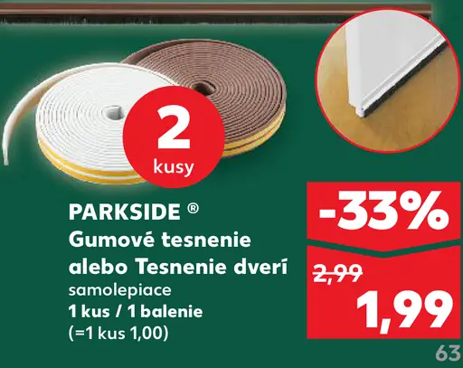 PARKSIDE Gumené tesnenie alebo Tesnenie dverí