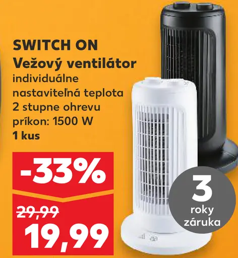 Switch On Vežový ventilátor
