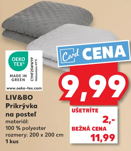 LIV&BO Prikrývka na posteľ