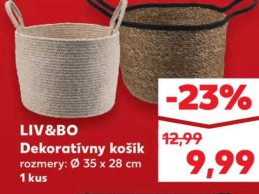 LIV&BO Dekoratívny košík