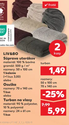 LIV&BO Turban na vlasy