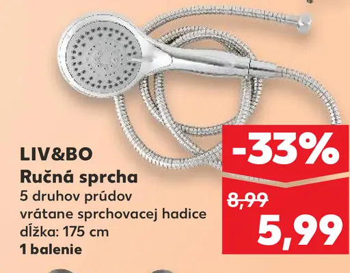 Liv&Bo Ručná sprcha