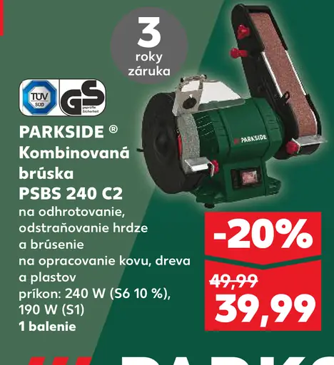 PARKSIDE Kombinovaná brúska PSBS 240 C2