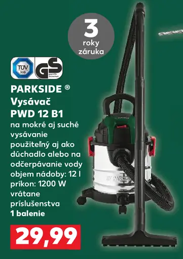 Parkside Vysávač PWD 12 B1