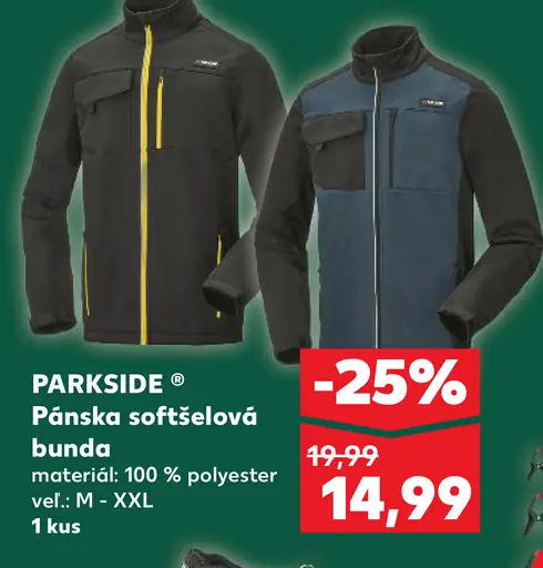 Parkside pánska softshellová bunda