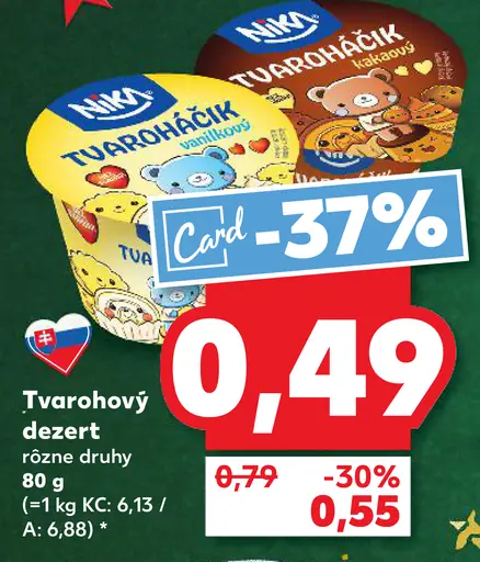 Milsy Tvarohový dezert