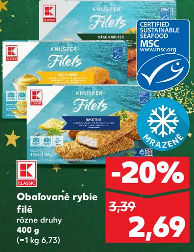 K-Classic Obalované rybie filé