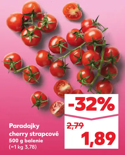 Paradajky cherry strapcové