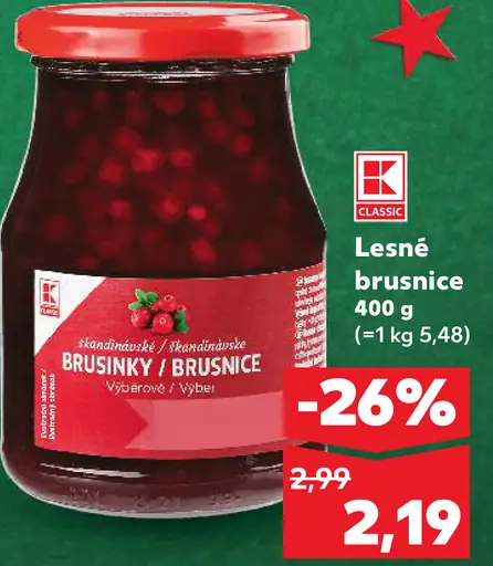 Naturprodukt Lesné brusnice v sirupe