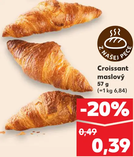 Croissant maslový
