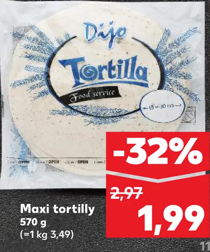 Maxi tortilly