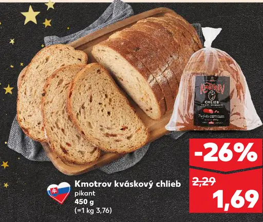 Kmotrů kváskový chlieb pikant