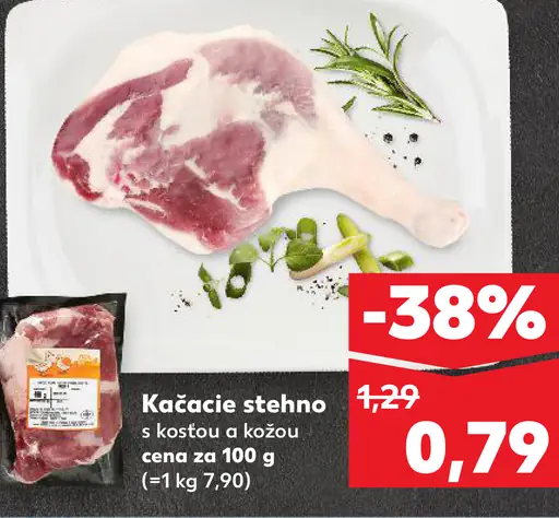 Kačacie stehná s kožou