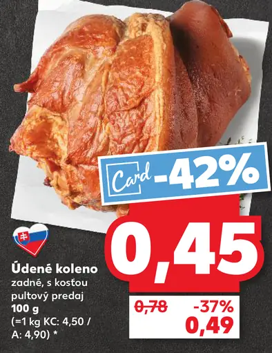 Údené koleno zadné