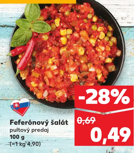 Feferónový šalát