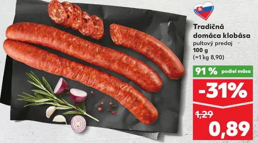 Tradičná domáca klobása