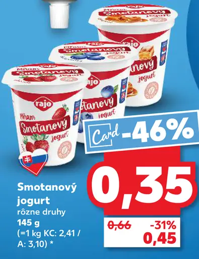 Rajo Mňam Smotanový jogurt nugát