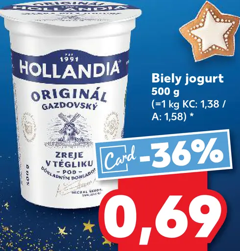 Hollandia Gazdovský biely jogurt