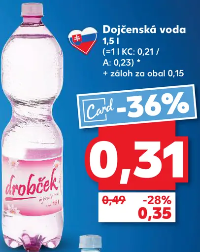 Drobček Dojčenská voda