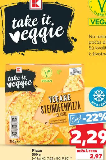 Take it Veggie Pizza s bylinkovou klobásou
