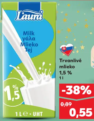 Laura trvanlivé mlieko