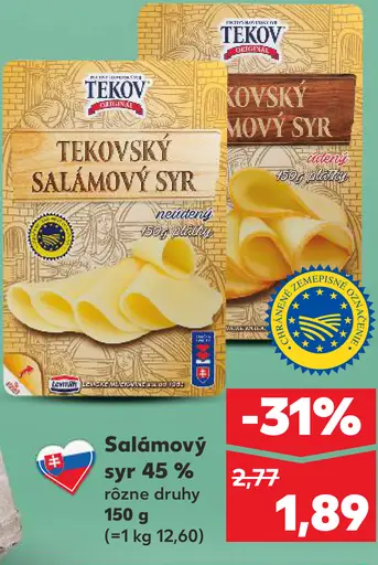 Tekov tekovský salámový syr