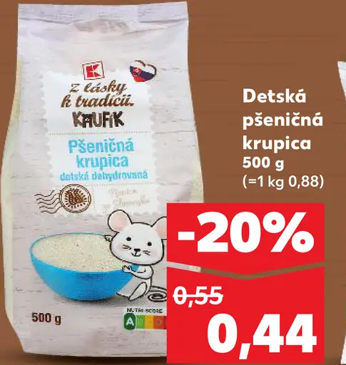 K-Classic Detská pšeničná krupica