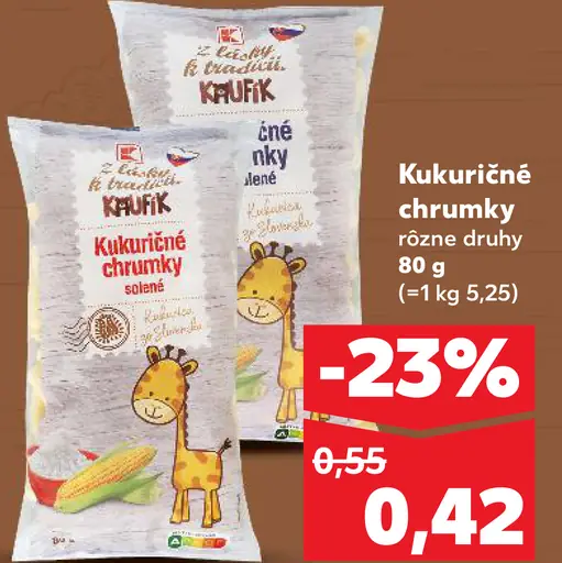 K-Classic Kukuričné chrumky