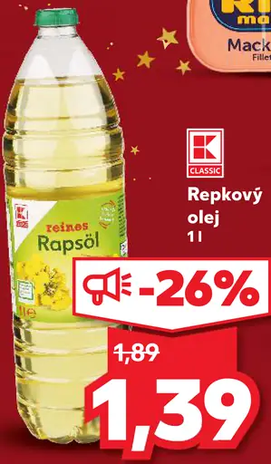 K-Classic Repkový olej