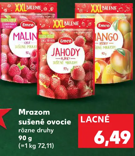 Emco Mrazom sušené ovocie