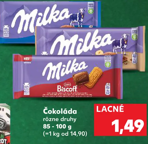 Milka Mliečna čokoláda