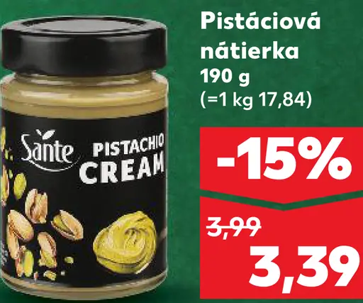 Sante Pistáciová nátierka