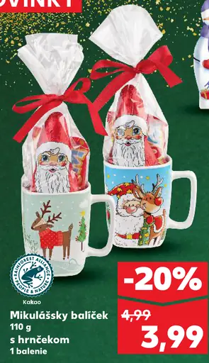 Mikulášsky balíček s hrnčekom