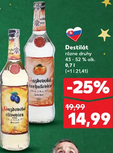 Destilát rôzne druhy