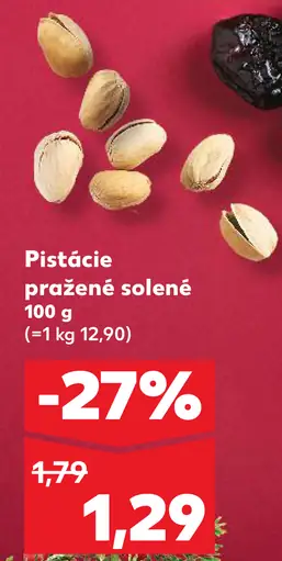 Pistácie pražené solené