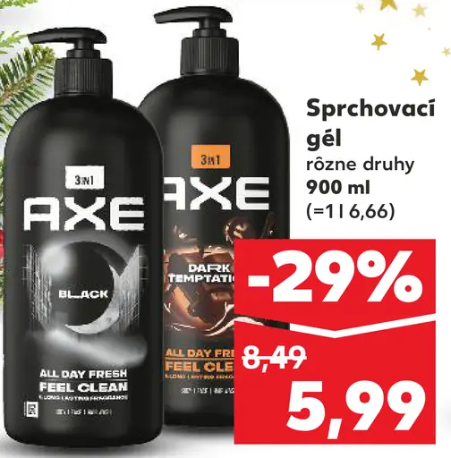 Axe sprchovací gél