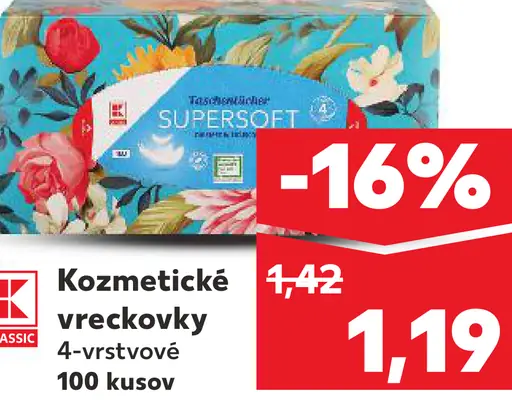 Classic Kozmetické vreckovky