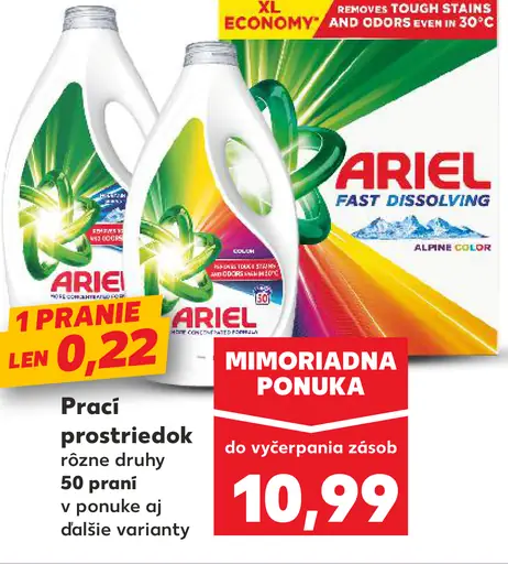 Ariel prací prostriedok