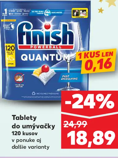 Finish Tablety do umývačky riadu