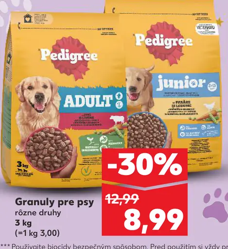 Pedigree granuly pre psy