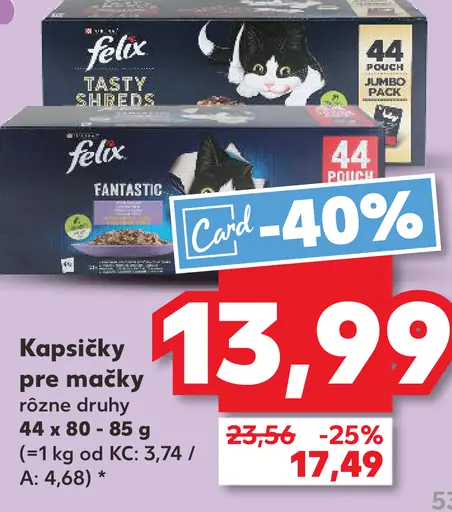 Felix kapsičky pre mačky