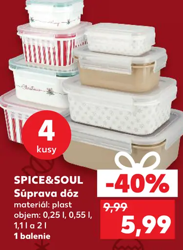 SPICE&SOUL Súprava dóz