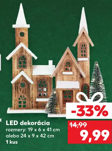 Porcelánová LED dekorácia